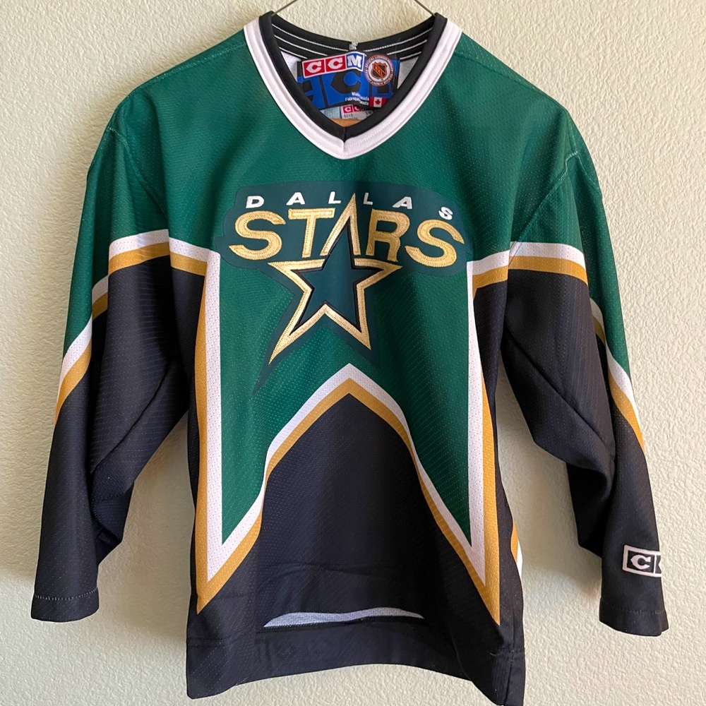 Authentic CCM NHL Dallas Stars Hockey Jersey Youth